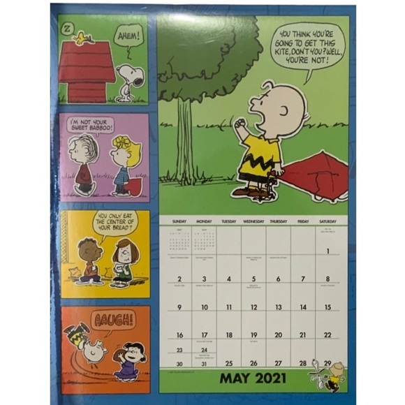 Peanuts Charlie Brown 5 Wall Calendars 65 Usable Pictures Scrapbooking Crafting - Picture 9 of 14